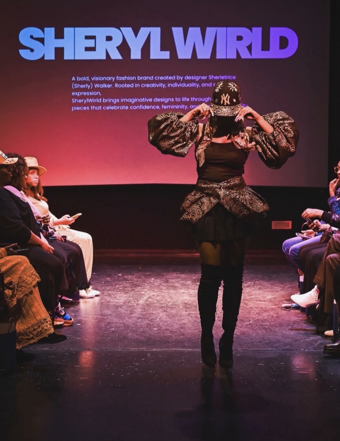 Runway fashion model